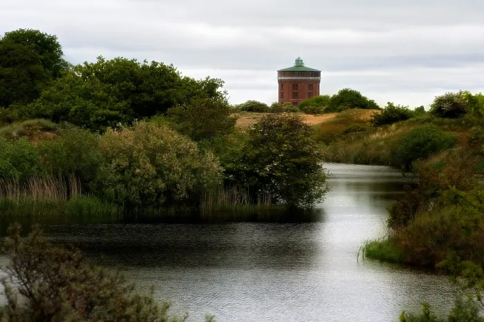 Framed Print : Berkheide. De Katwijkse watertoren in Berkheide; Water Tower at Katwijk