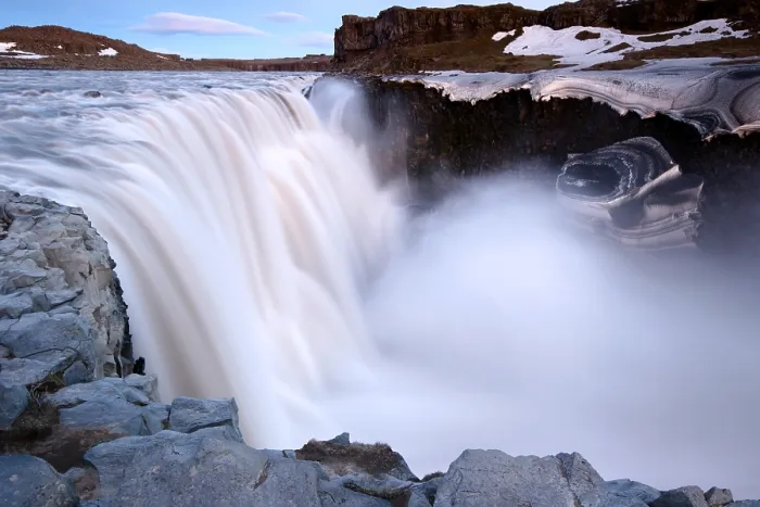 Framed Print : Dettifoss. Waterval Dettifoss; Waterfall at Dettifoss