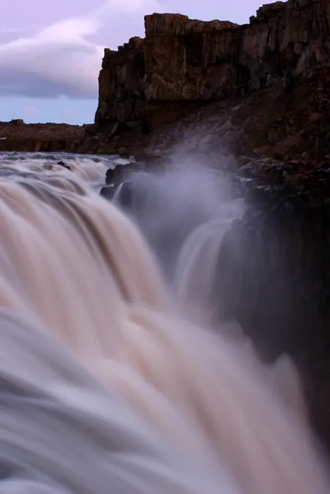Framed Print : Dettifoss. Waterval Dettifoss; Waterfall at Dettifoss