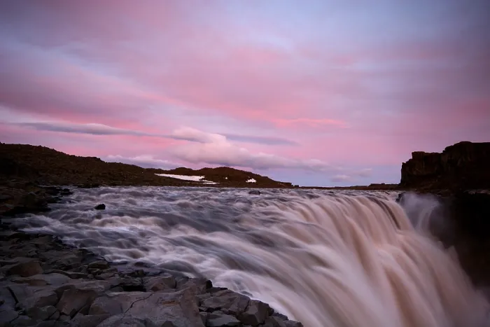 Framed Print : Dettifoss. Waterval Dettifoss; Waterfall at Dettifoss
