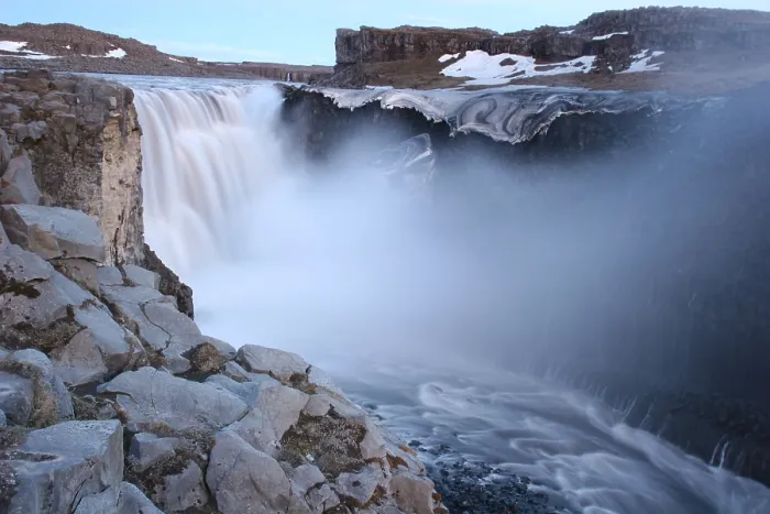 Framed Print : Dettifoss. Waterval Dettifoss; Waterfall at Dettifoss