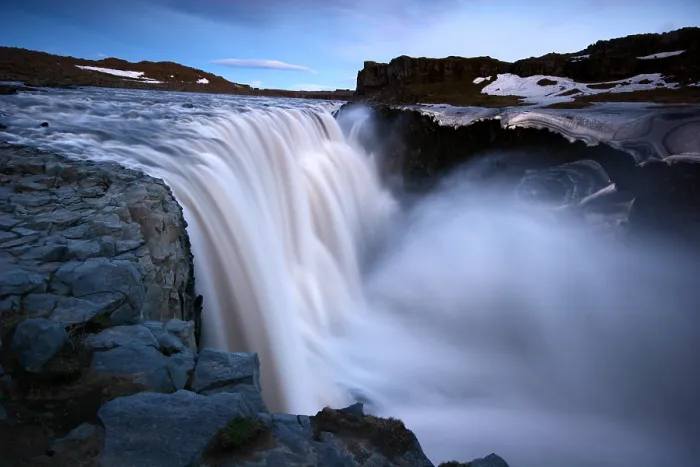 Framed Print : Dettifoss. Waterval Dettifoss; Waterfall at Dettifoss