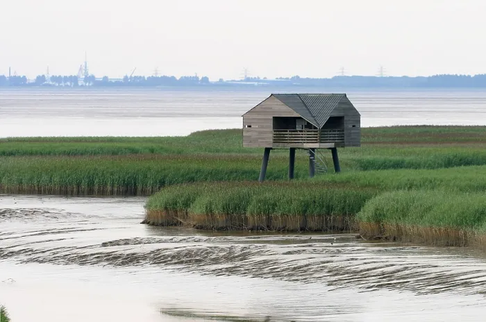 Framed Print : Dollard. Nieuw Statenzijl