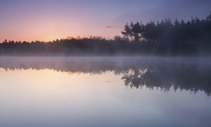 Framed Print : Dorven. Het Dorven net voor zonsopkomst  /  Dorven just before sunrise