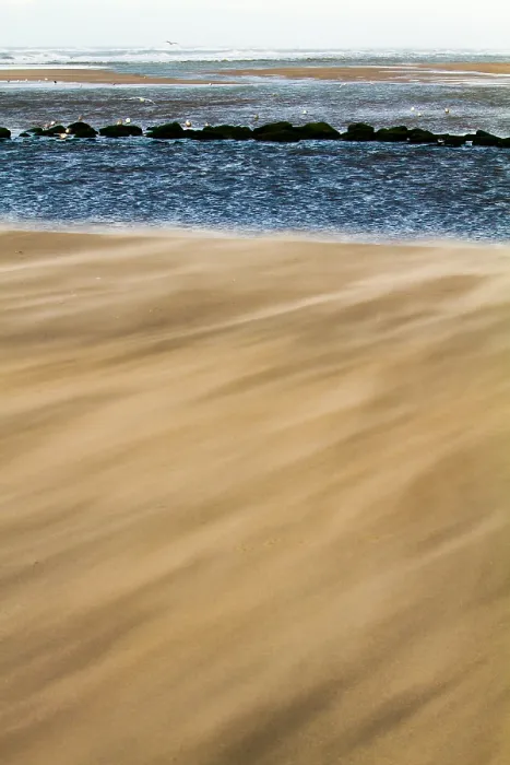 Framed Print : Drifting sand