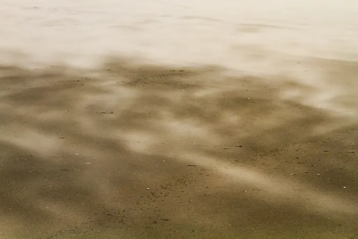 Framed Print : Drifting sand