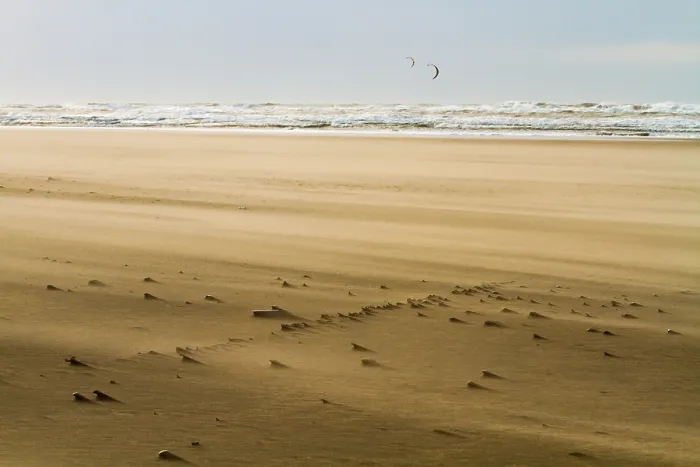 Framed Print : Drifting sand