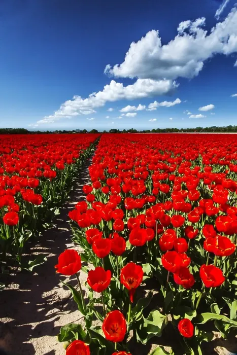 Framed Print : Dutch tulip fields