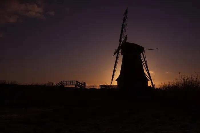 Framed Print : Dutch windmill