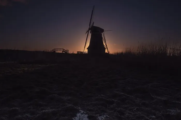 Framed Print : Dutch windmill