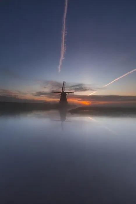 Framed Print : Dutch windmill