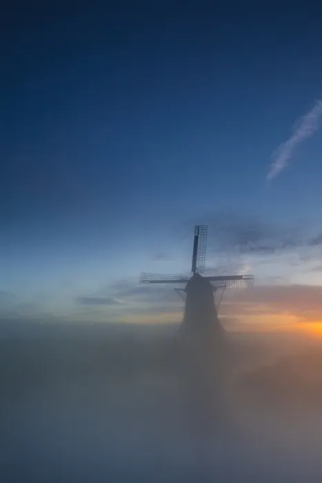 Framed Print : Dutch windmill