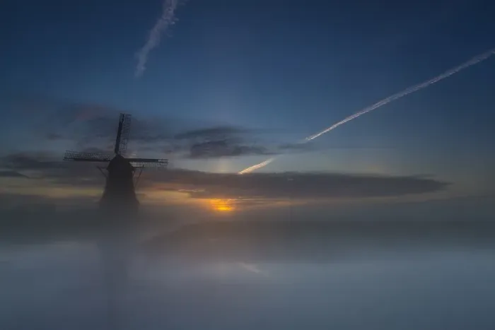Framed Print : Dutch windmill