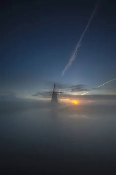 Framed Print : Dutch windmill