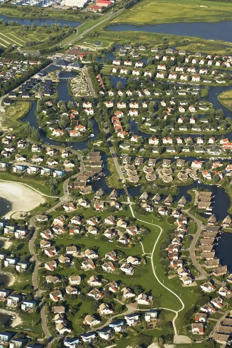 Framed Print : Friesland. Luchtfoto van Holle Poarte, Makkum; Aerial photo of Holle Poarte, Makkum