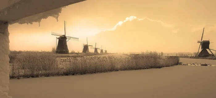 Framed Print : Kinderdijk Framed Print : Kinderdijk