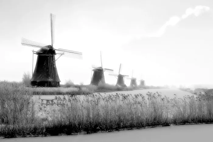 Framed Print : Kinderdijk Framed Print : Kinderdijk