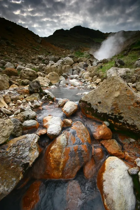 Framed Print : Krysuvik. Vulkanisch actief gebied bij Krysuvik; Geothermal area at Krysuvik