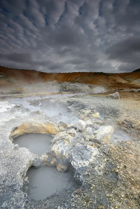 Framed Print : Krysuvik. Vulkanisch actief gebied bij Krysuvik; Geothermal area at Krysuvik