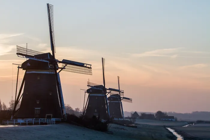 Framed Print : Three mills