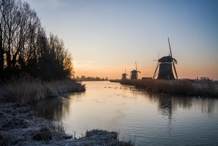 Framed Print : Three mills