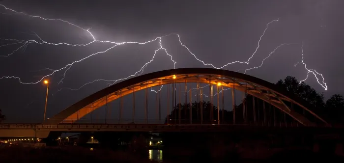 Framed Print : Onweer, Lightning