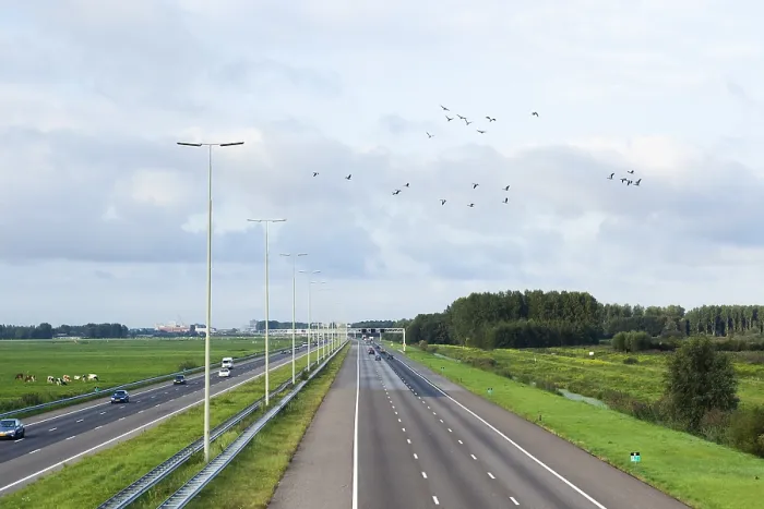 Framed Print : Overview of A4 highway