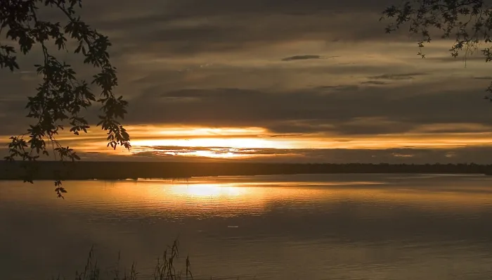 Framed Print : Sunset at Chobe NP
