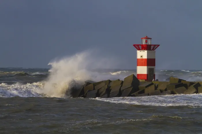 Framed Print : Vuurtoren, Lighthouse