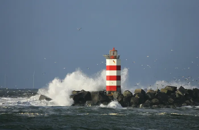 Framed Print : Vuurtoren, Lighthouse