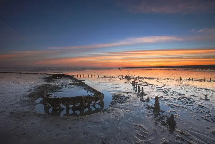 Framed Print : Wierumerwad, Waddenzee