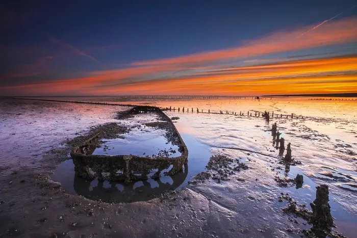 Framed Print : Wierumerwad, Waddenzee