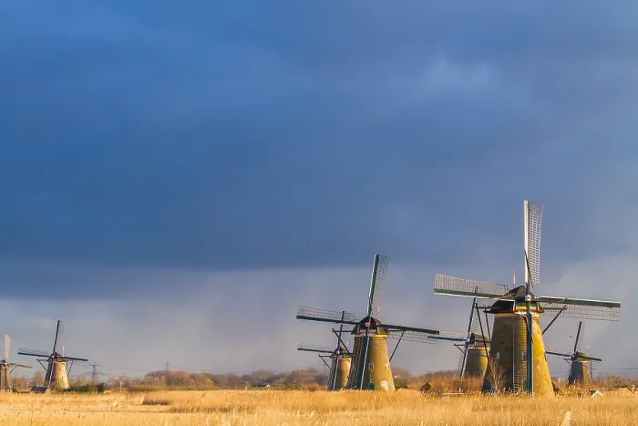Framed Print : Windmills at Kinderdijk