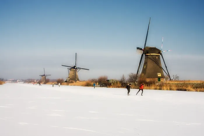 Framed Print : Winter in Nederland; Winter in Holland