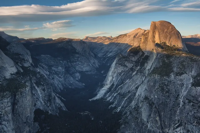 Framed Print : Yosemite. Glacier Point at Yosemite National Park