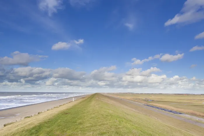 Framed Print : Zeewering Petten, dyke