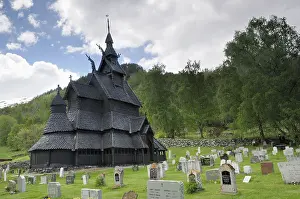 Noorwegen Prints: Borgund Stavkirke