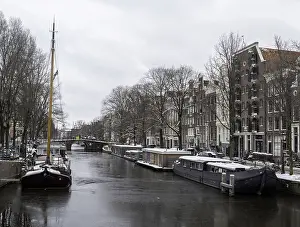 2021 Prints: Canals of Amsterdam in wintertime