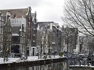 2021 Prints: Canals of Amsterdam in wintertime