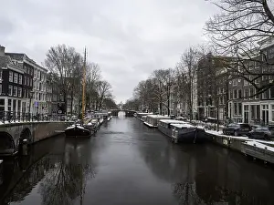 2021 Prints: Canals of Amsterdam in wintertime