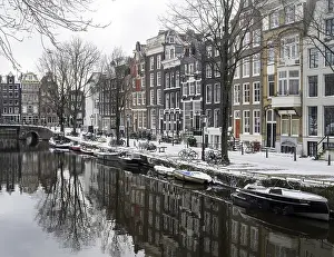 2021 Prints: Canals of Amsterdam in wintertime