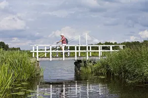 Images Dated 14th August 2009: Fietser, Cyclist