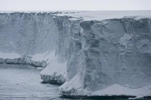 Norway Prints: Ice cliffs along the southern edge of the Austfonna ice cap
