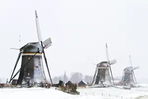 Culture Prints: Netherlands, landscape, snow, winter