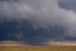 Images Dated 28th February 2018: A rainstorm approaching in Ndutu