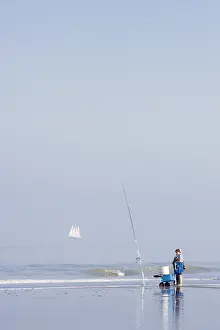 Fisherman Prints: Strand Katwijk, Beach Katwijk