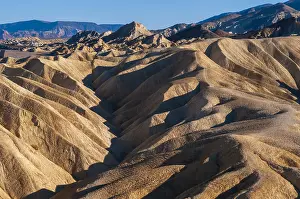 California Prints: A view of Zabriskie Point. California USA