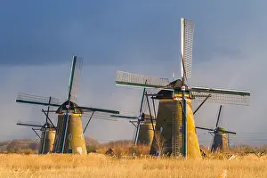 Unesco Prints: Windmills at Kinderdijk