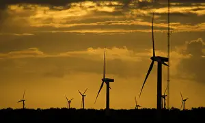 Silhouette Prints: Windturbines