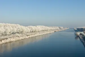 2007 Prints: Winter landschap Oostvaardersplassen, Nederland